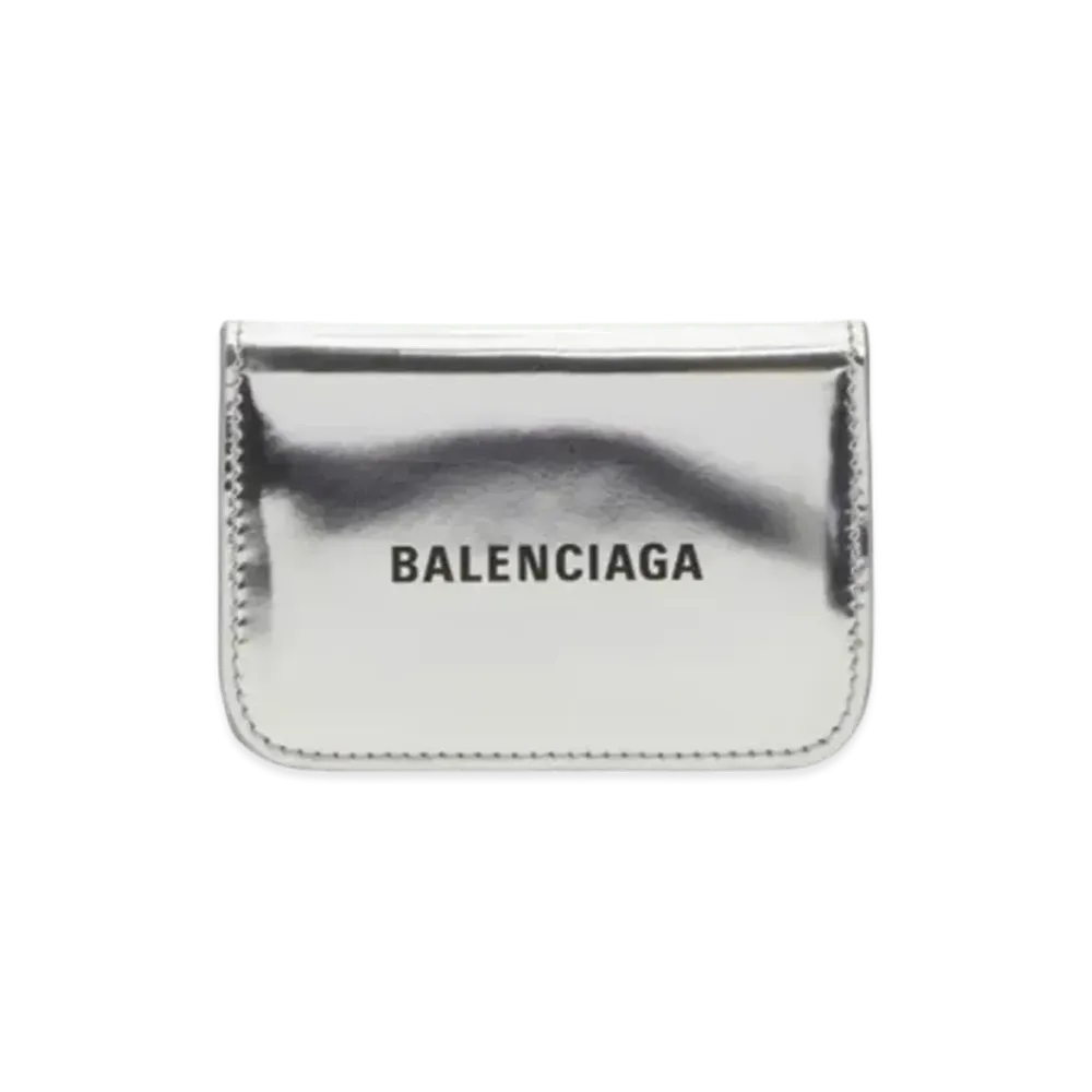 BALENCIAGA Cash Mini Wallet "Silver"