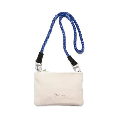 F/CE. W.R Canvas Mini Clutch "Ivory"