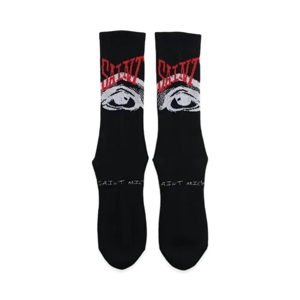 SAINT Mxxxxxx  22AW SOCKS EYES "Black"