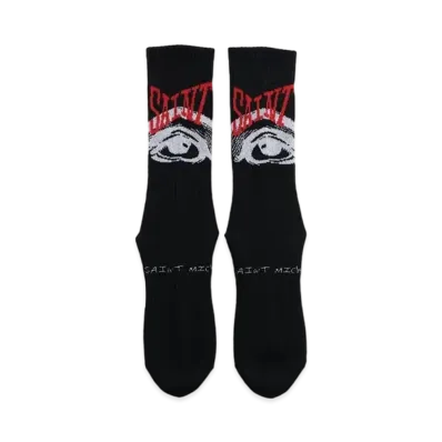 SAINT Mxxxxxx 22AW SOCKS EYES "Black"