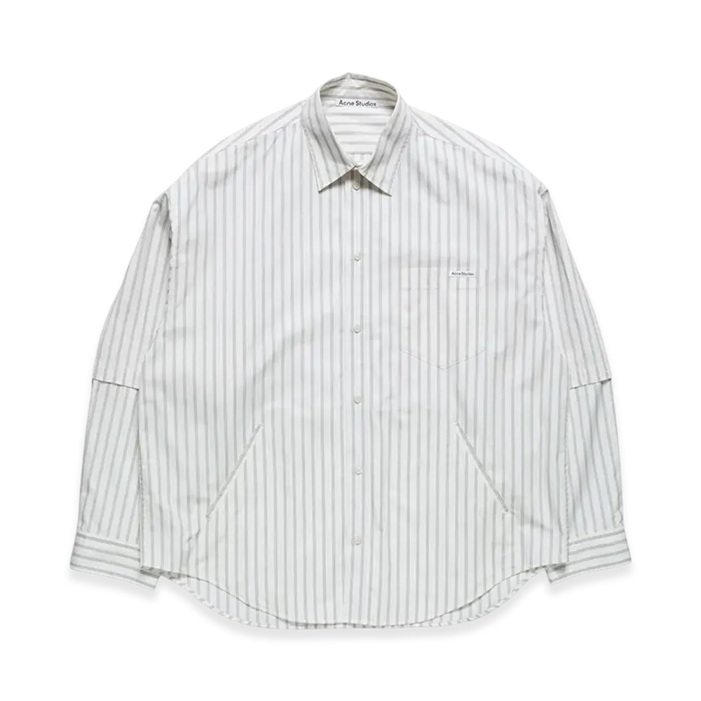 Acne Studios Double Sleeve Button-Up Shirt "Off White Grey"