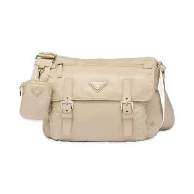 PRADA Re-Nylon Shoulder Bag "Sand Beige"