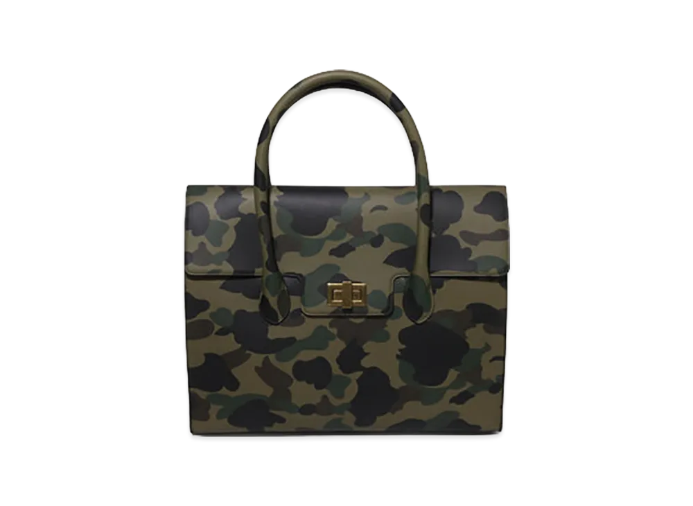 A BATHING APE 1ST Camo Tote Bag "Green"