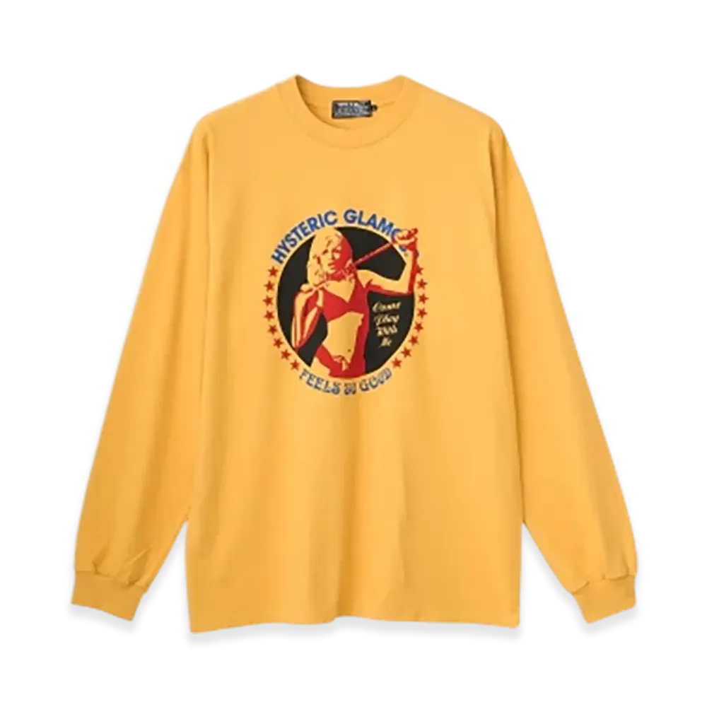 HYSTERIC GLAMOUR Come Play With Me T-Shirt "Yellow"