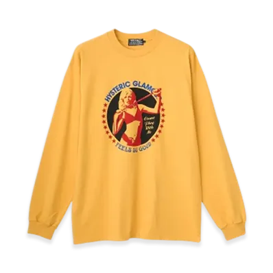 HYSTERIC GLAMOUR Come Play With Me T-Shirt "Yellow"