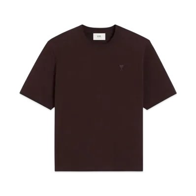 AMI PARIS Ami de Coeur Tee "Aubergine"
