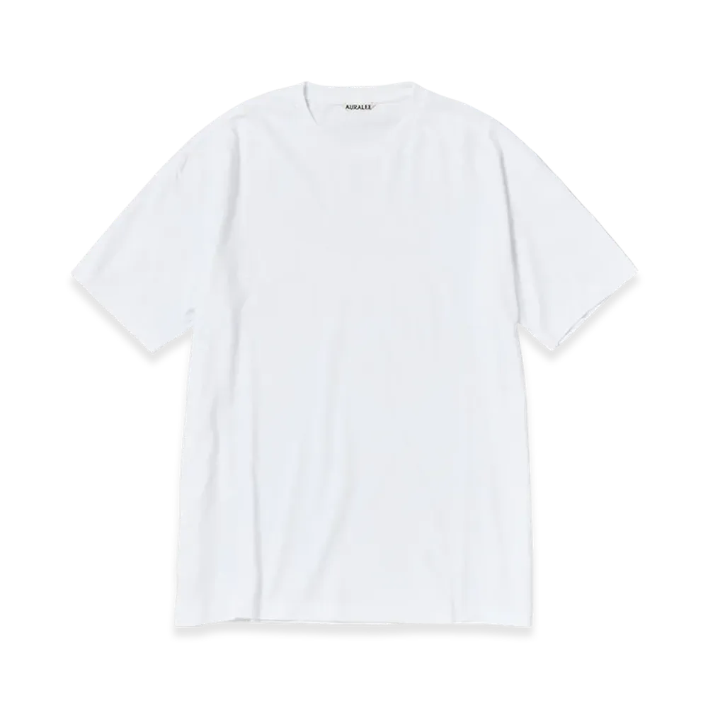 AURALEE Seamless Crew Neck Tee "White"