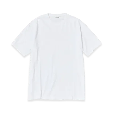 AURALEE Seamless Crew Neck Tee "White"