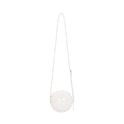 Courreges Reedition Leather Circle Bag "Pale Pink"