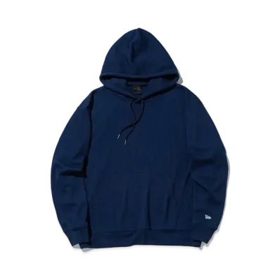 NEW ERA BLACK LABEL FW24 Oversized Waffle Pullover Hoodie "Navy"