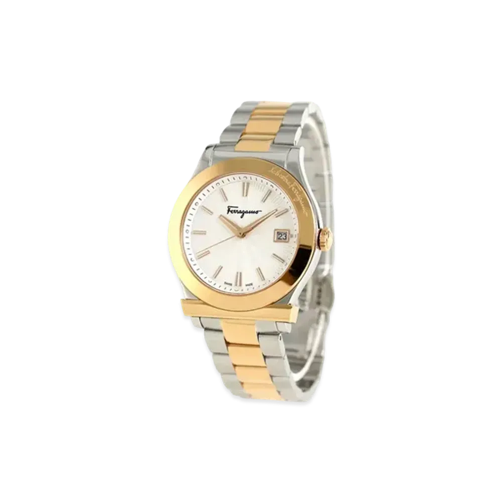 Salvatore Ferragamo 1898 40mm Watch "Silver/Gold"