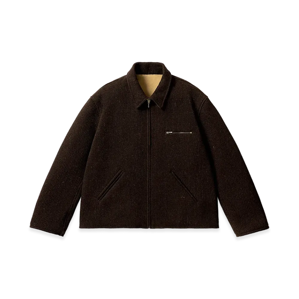A.PRESSE Vintage Wool Cashmere Corduroy Sports Jacket "Brown"