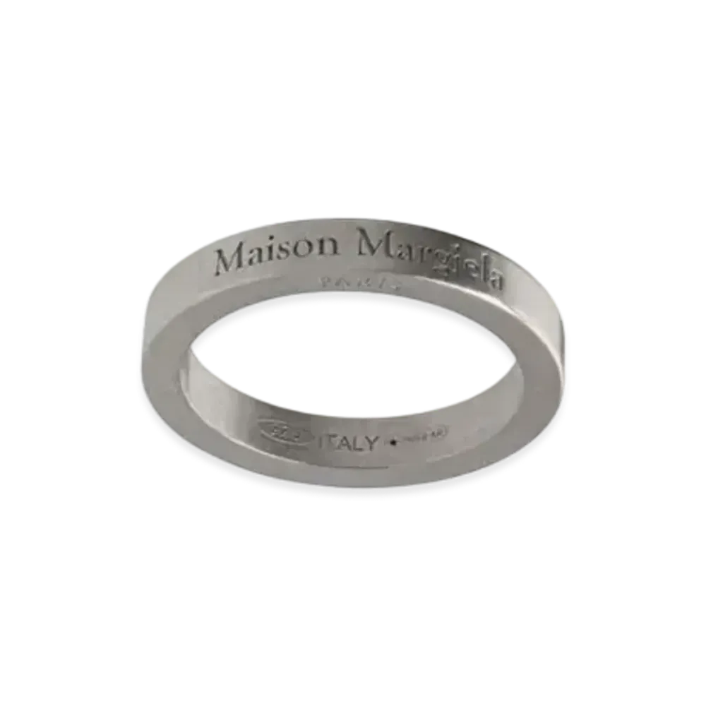 Maison Margiela Logo Ring "Matte Palladium"