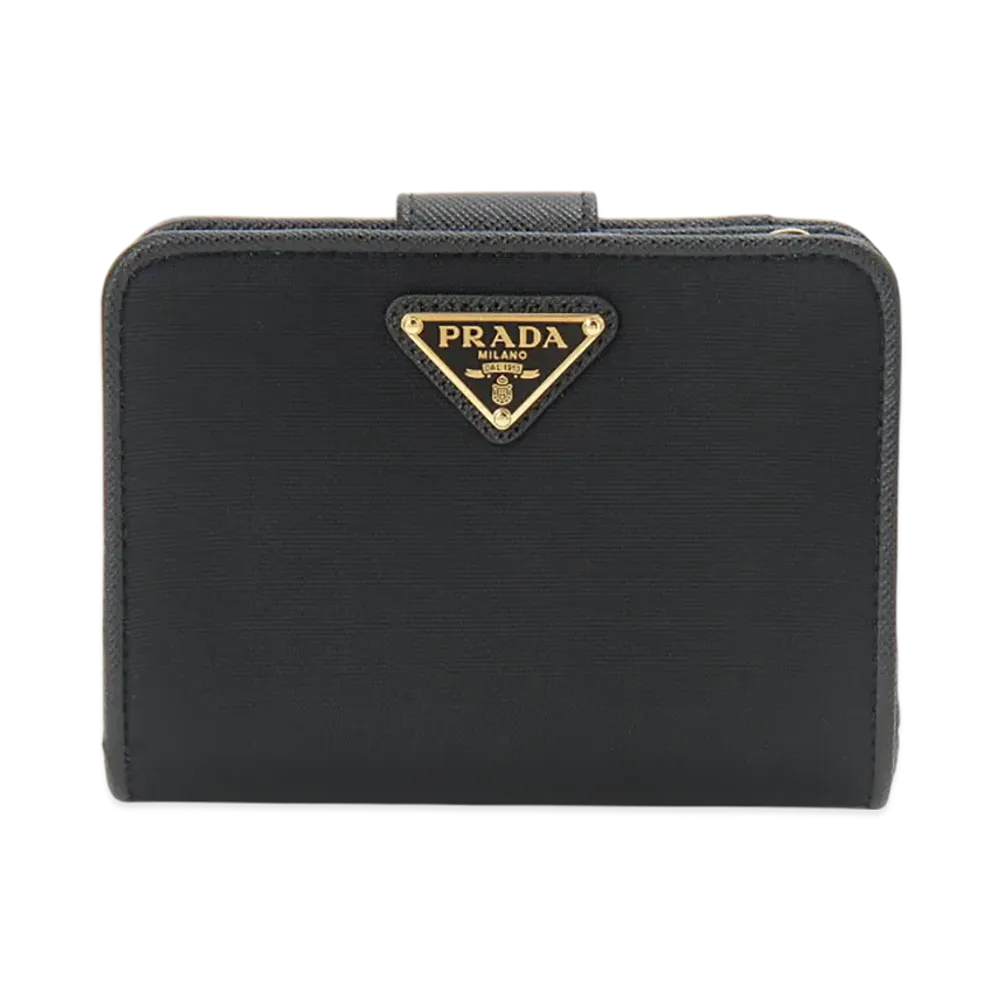 PRADA Womens Black Bi-fold Wallet "Black"