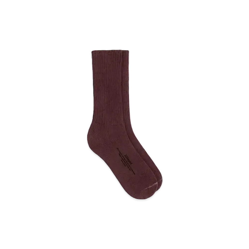 JJJJound Organic Socks "Burgundy"
