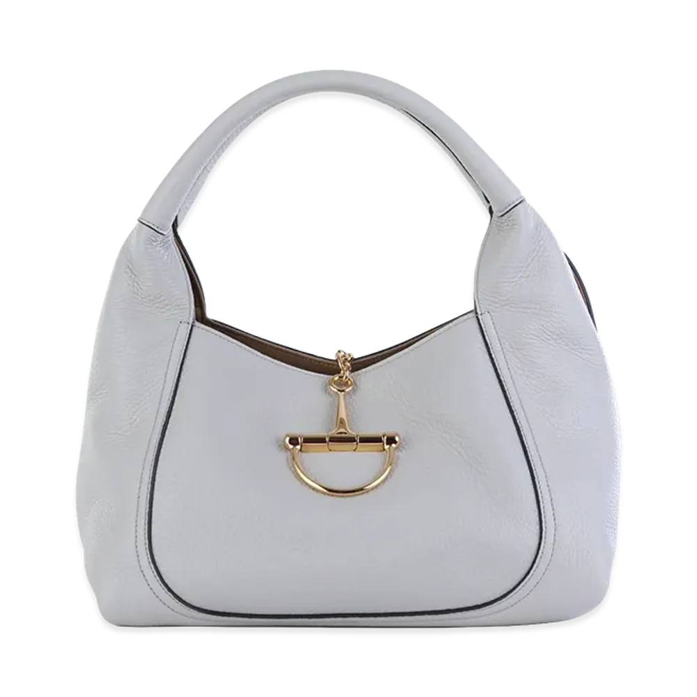 GUCCI Women's Leather Shoulder Bag "Grey"