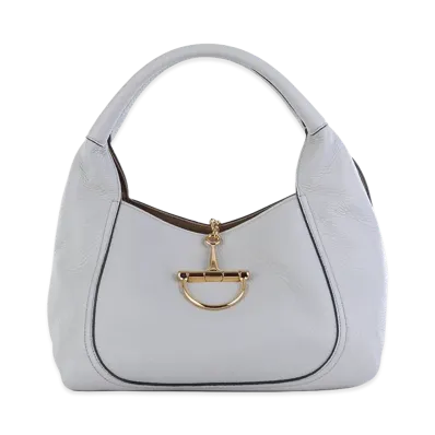 GUCCI Women's Leather Shoulder Bag "Grey"