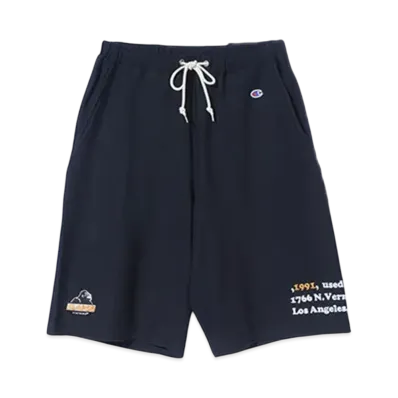 XLARGE x Champion Reverse Weave Pullover Sweat Short Pants "Black"