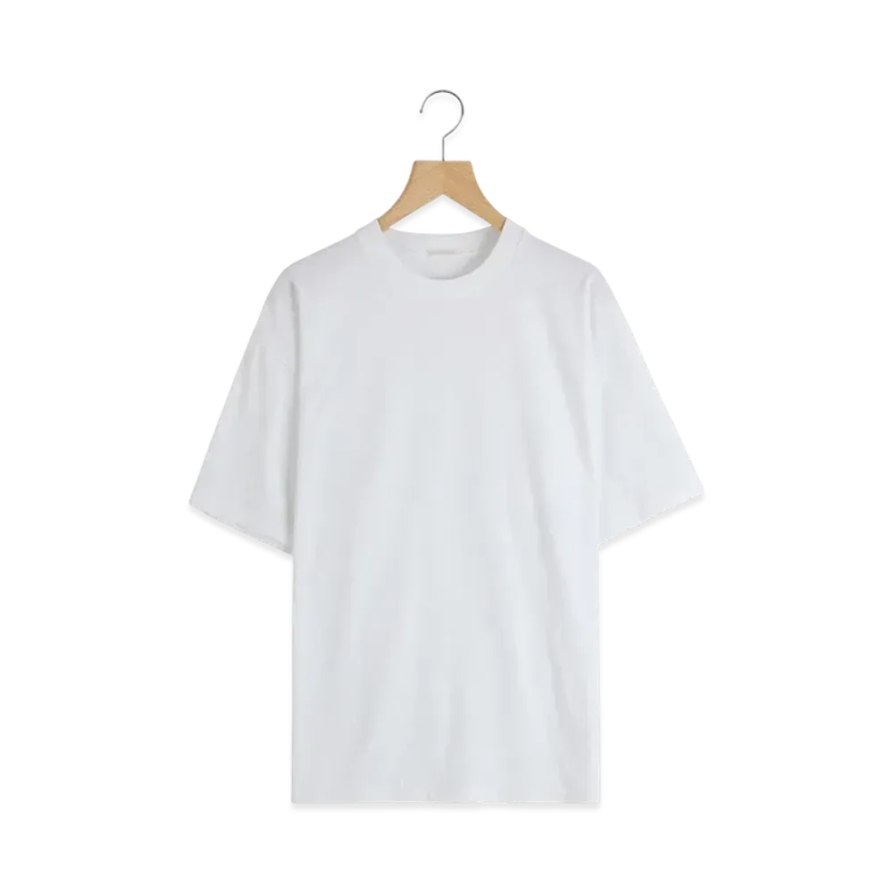 COMOLI Cotton Jersey Short Sleeve T-Shirt "White"