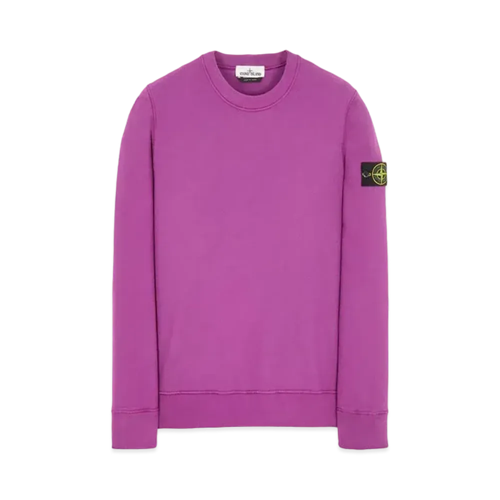 Stone Island 63020 BRUSHED COTTON FLEECE "Magenta"