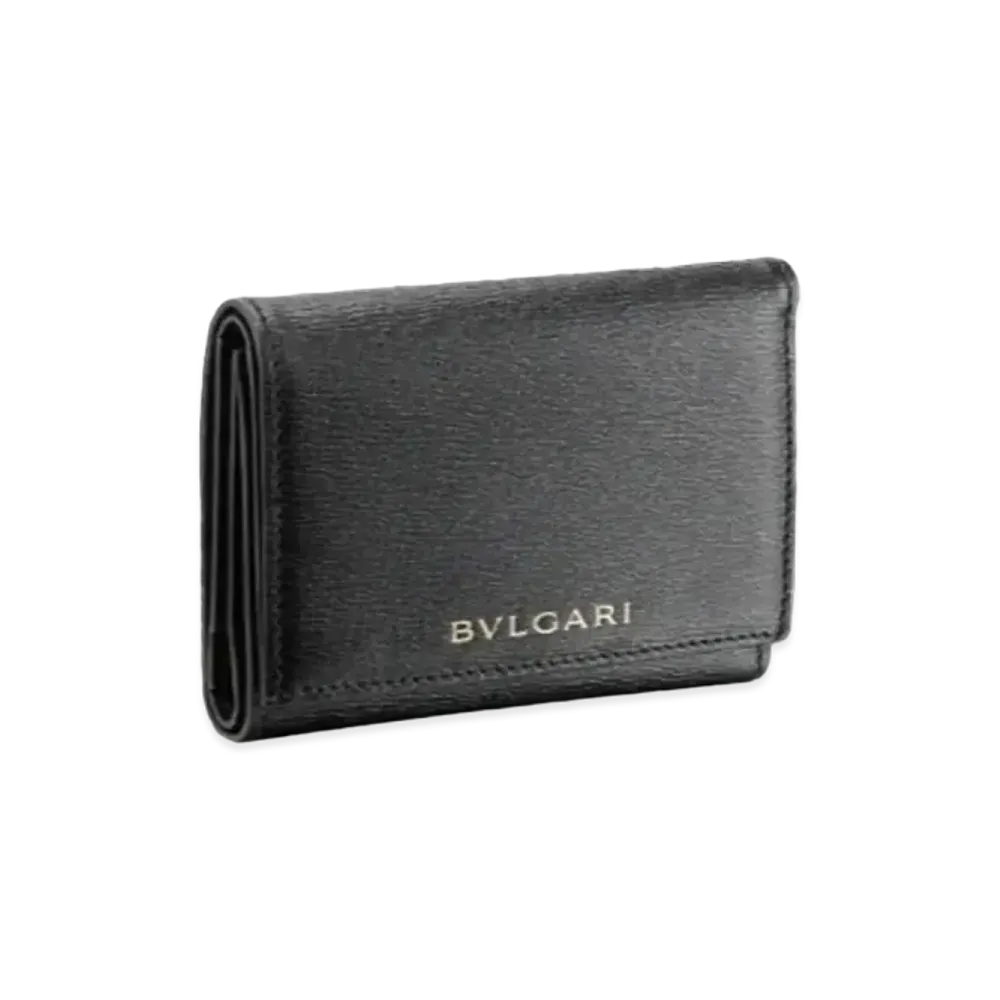 BVLGARI B.zero1 Trifold Wallet "Black"