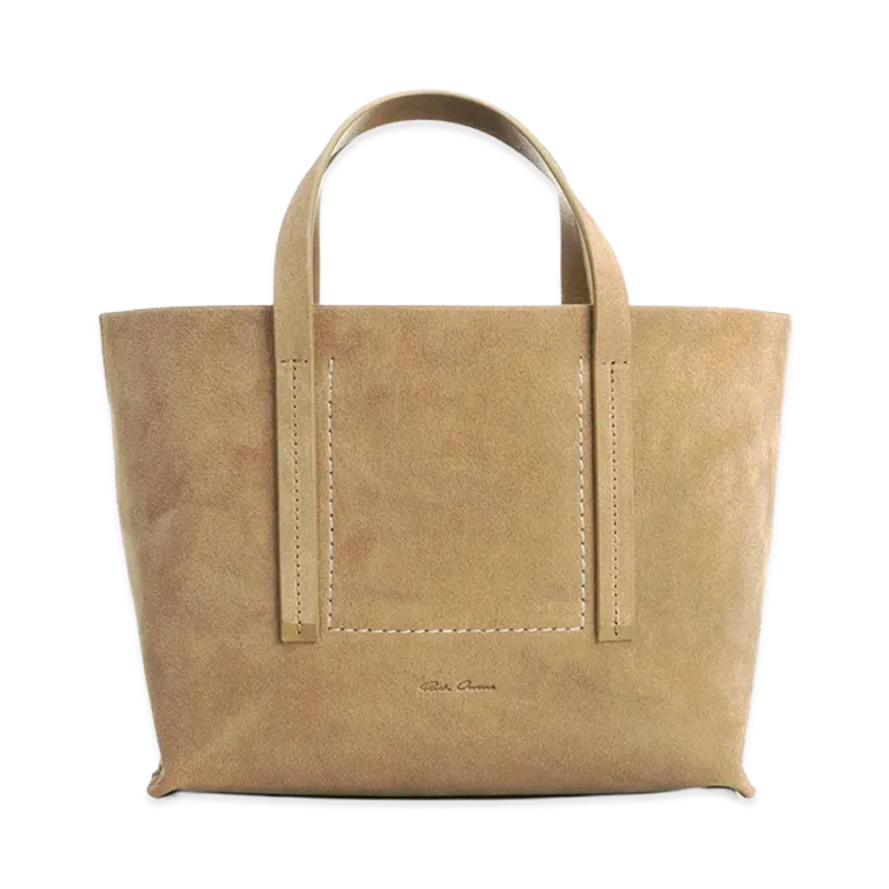 Rick Owens Women's Suede Mini Shopper "Beige"