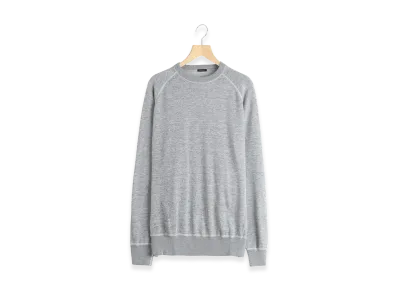 COMOLI Gray French Terry Crewneck "Gray"