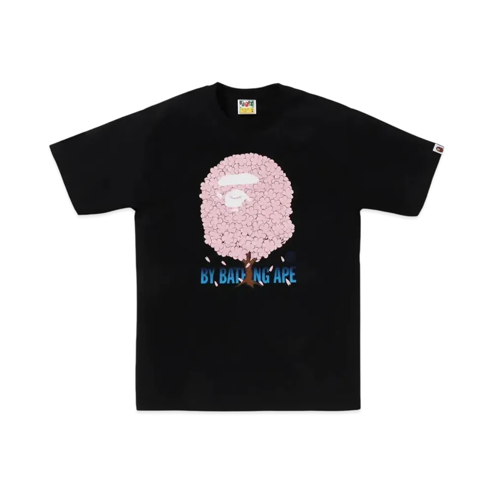 A BATHING APE Kids Sakura By Bathing Ape Tee #1 "Black"