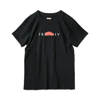 KAPITAL 20 / TENGU CREW T (FAMILY PT) "Black Red"
