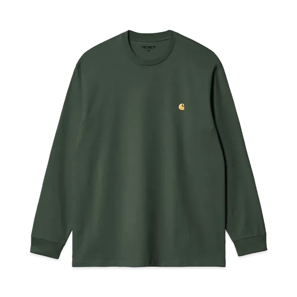 Carhartt WIP L/S Chase T-Shirt Sycamore "Tree/Gold"