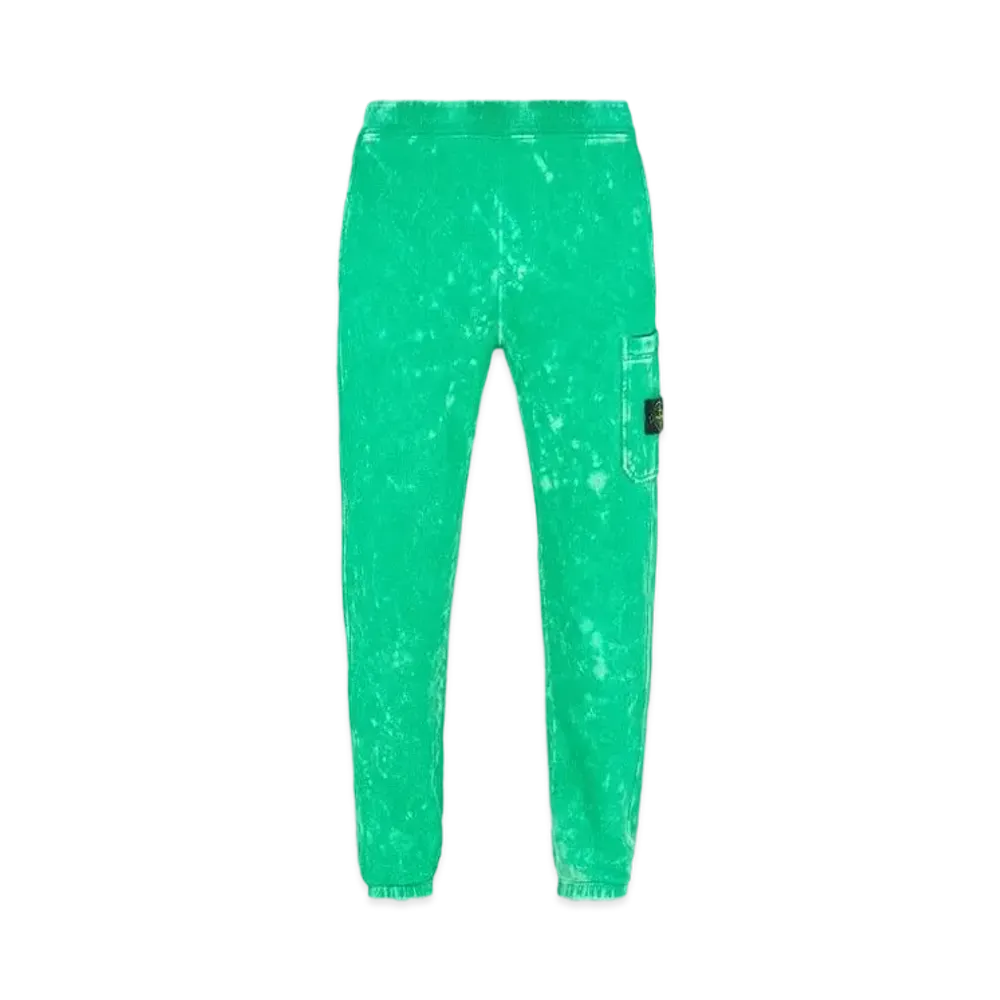 Stone Island 61438 COTTON FLEECE + OFF-DYE OVD TREATMENT_REGULAR FIT "Green"