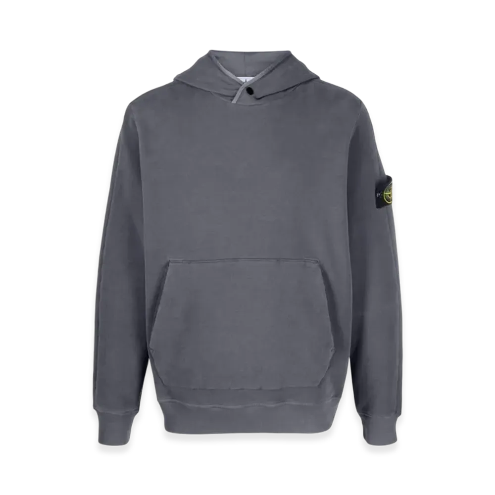 Stone Island 61252 Garment Dyed Stretch Cotton Fleece Hooded Sweatshirt - 23FW "Lead"