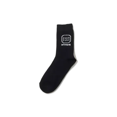 SNKRDUNK × atmos Socks "Black"