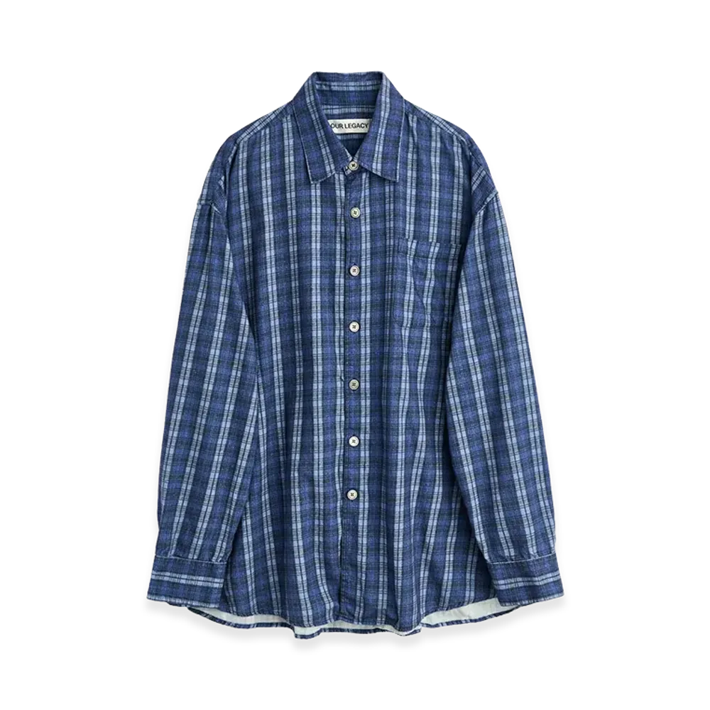 OUR LEGACY Borrowed Shirt "Check Please Print"