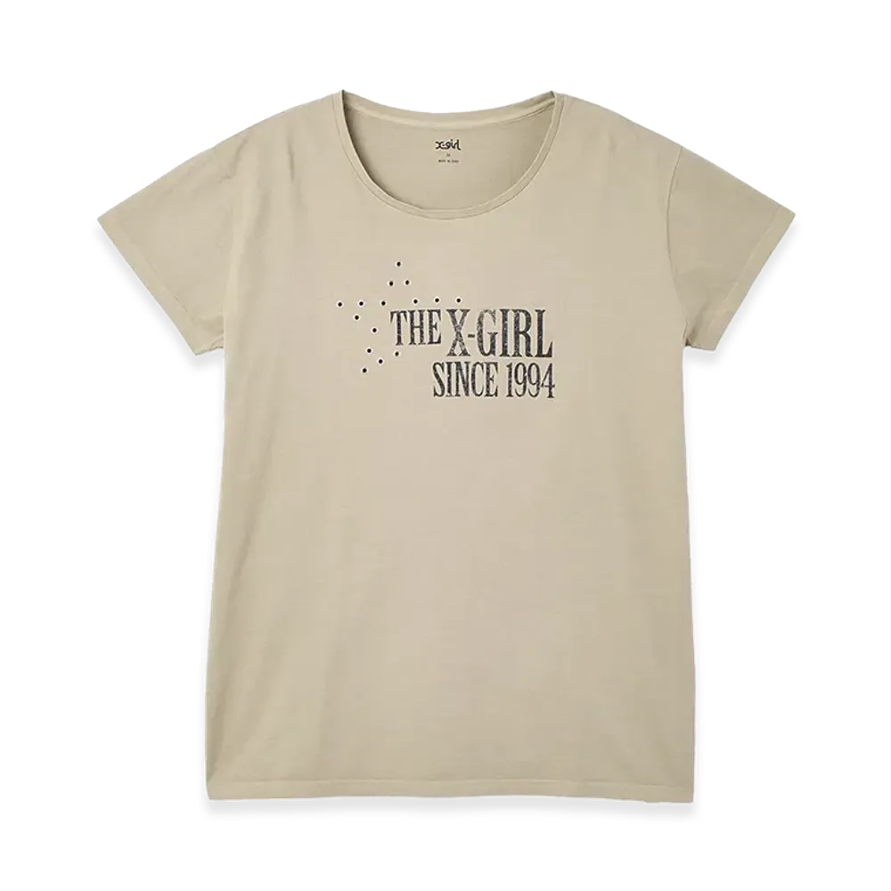 X-Girl Women's Eyelet Star S/S Tee Dress "Beige"