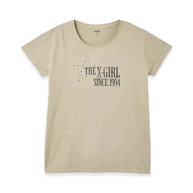 X-Girl Women's Eyelet Star S/S Tee Dress "Beige"