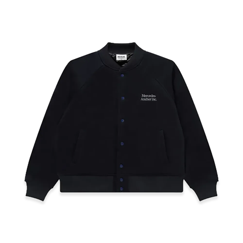 Mercedes Anchor inc. Melton Varsity Jacket "Navy"