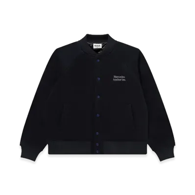 Mercedes Anchor inc. Melton Varsity Jacket "Navy"