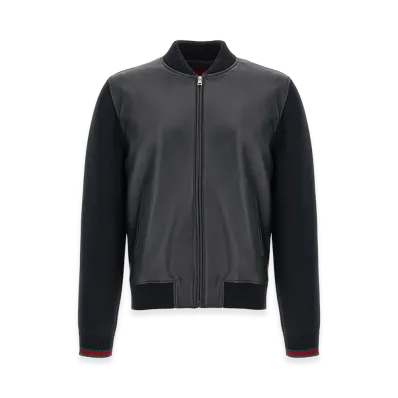 GUCCI Bomber Jacket with Tassel and Sweater "Blue"