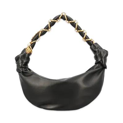 Saint Laurent Women's Amalia Mini Hobo Bag In Lambskin "Black"