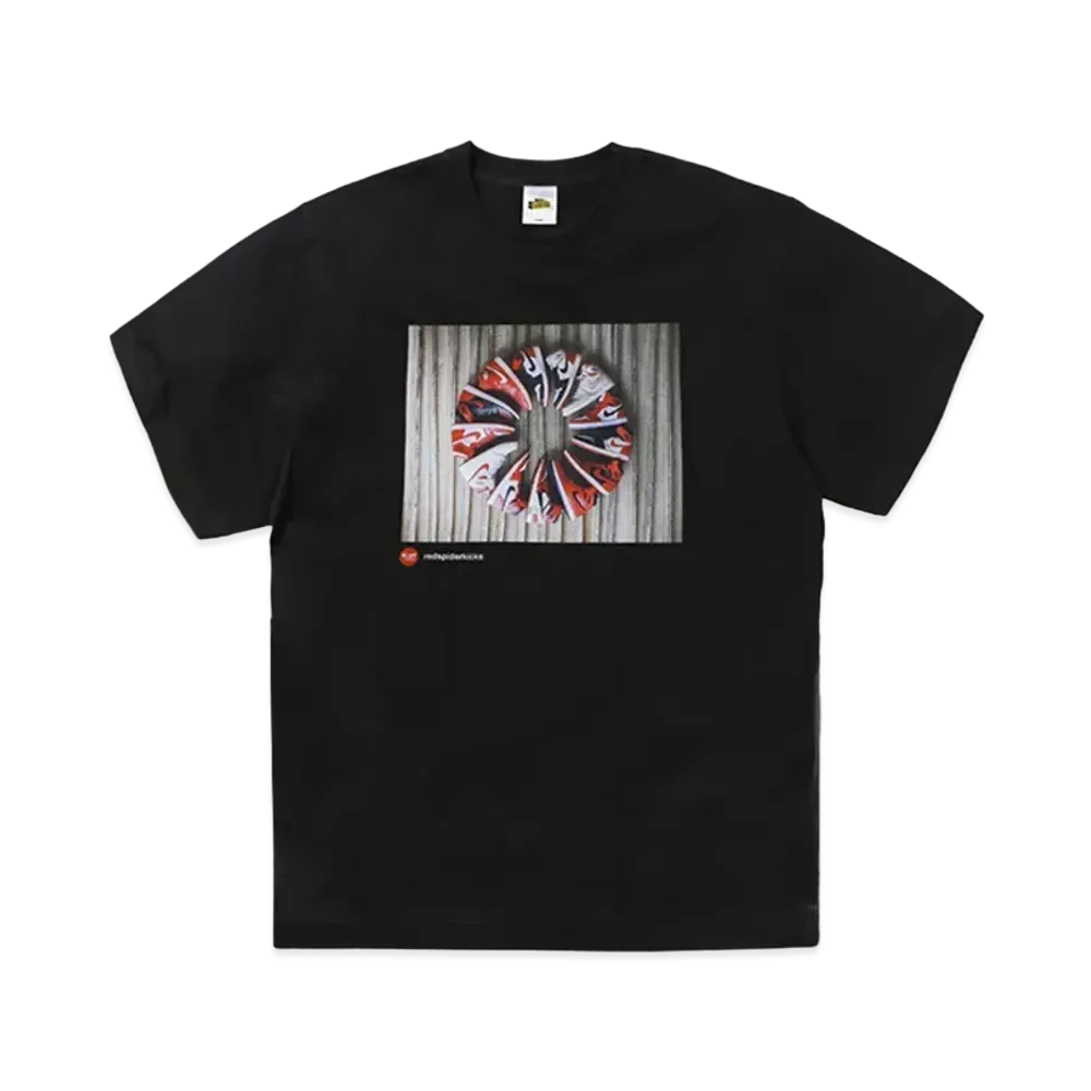 SNKRDUNK × THE NETWORK BUSINESS × RED SPIDER KICKS Tee AJ1 RED "BLACK"
