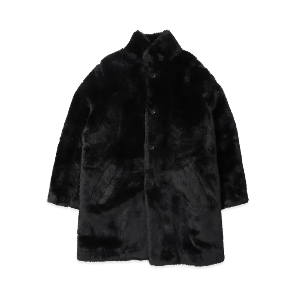 Supreme x HYSTERIC GLAMOUR Fuck You Faux Fur Coat "Black"