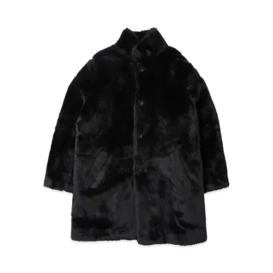 Supreme x HYSTERIC GLAMOUR Fuck You Faux Fur Coat "Black"