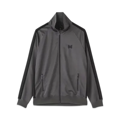 NEEDLES BEAVER Exclusive Track Jacket - Poly Smooth "Charcoal"