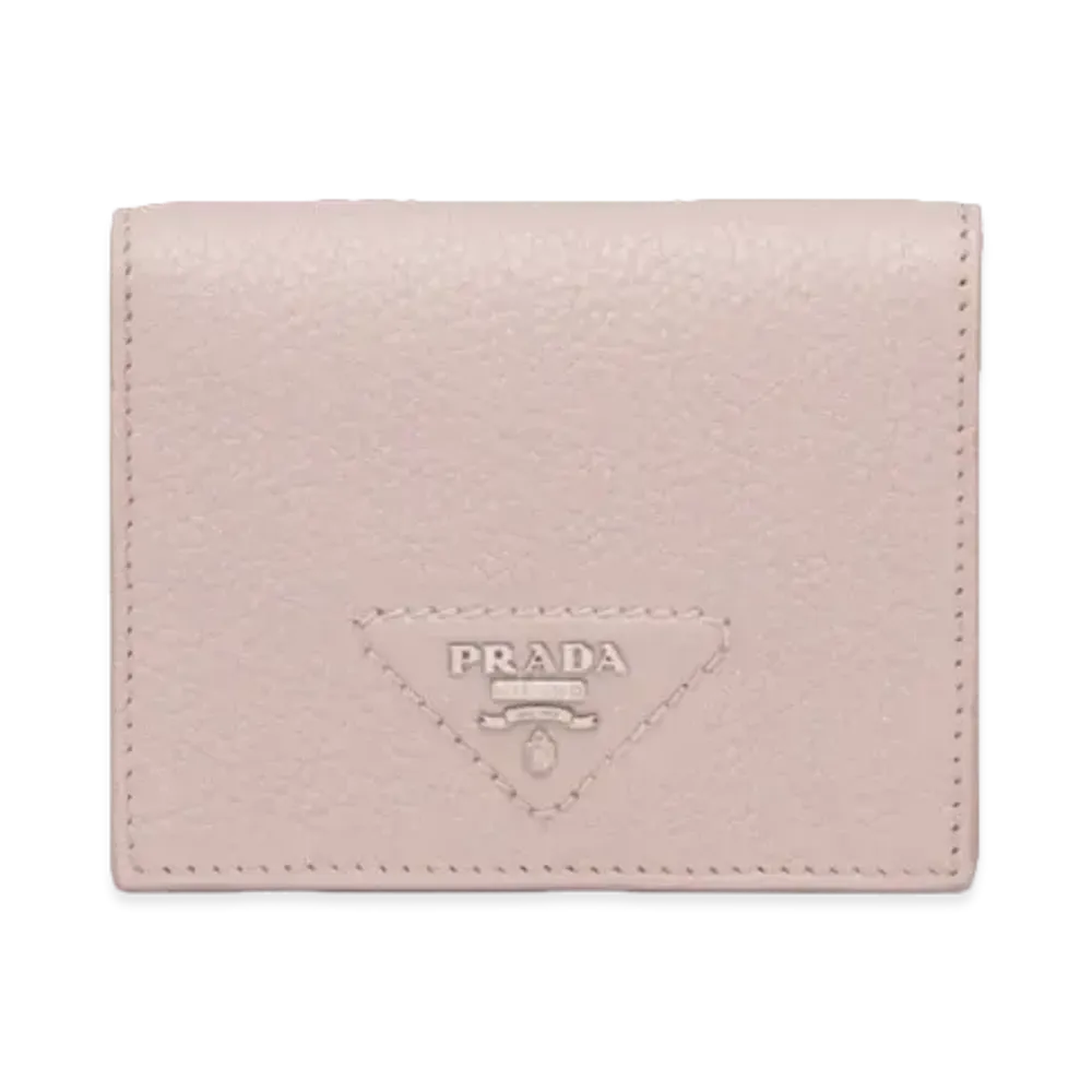 PRADA Vitello Dino Leather Wallet "Water Lily"