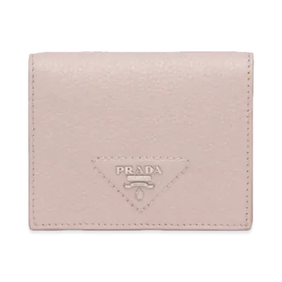 PRADA Vitello Dino Leather Wallet "Water Lily"