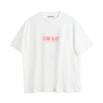 OUR LEGACY Box T-Shirt Son-Mat Print "White"