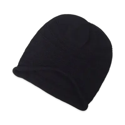 Yohji Yamamoto POUR HOMME S/C Plain Stitch Hem Roll Knit Cap "Black"