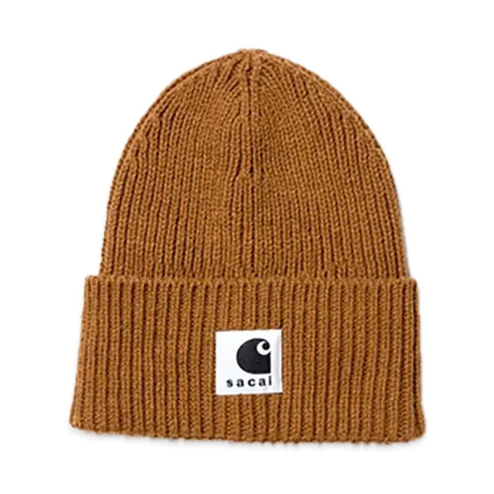 sacai x Carhartt WIP Wool Knit Beanie (ISETAN Shinjuku Exclusive) "Beige"