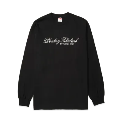 Supreme x Aphex Twin Donkey Rhubarb L/S Tee "Black"